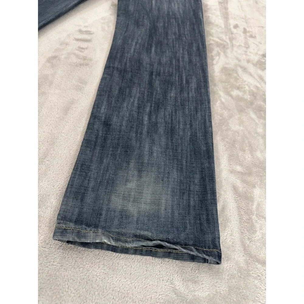 Levis 505 Jeans Boys 28x30 16 Regular Youth Blue Straight Dark Wash‎ Stained